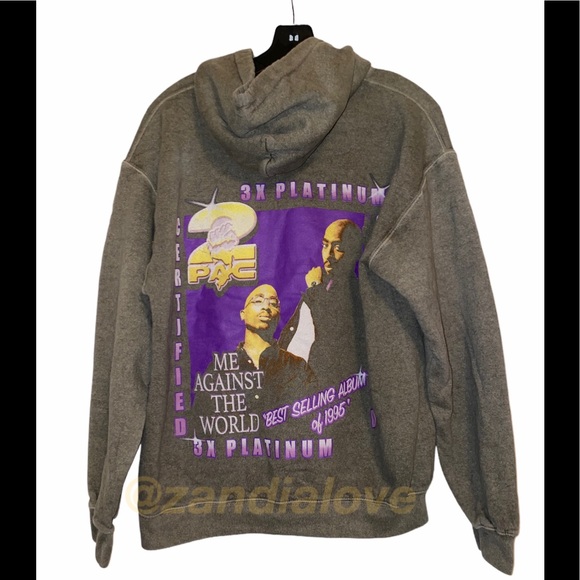 Urban Outfitters | Sweaters | Uo Tupac Me Against The World Hoodie Sz M |  Poshmark